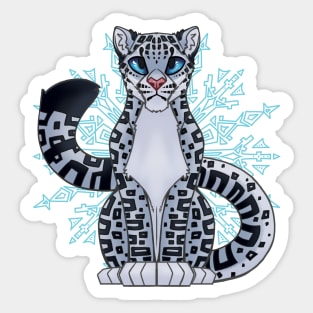 Snow Leopard Sticker